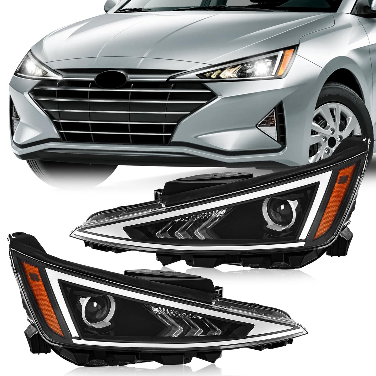 TODO front assembly pair showing exact fitment and restored appearance benefit
