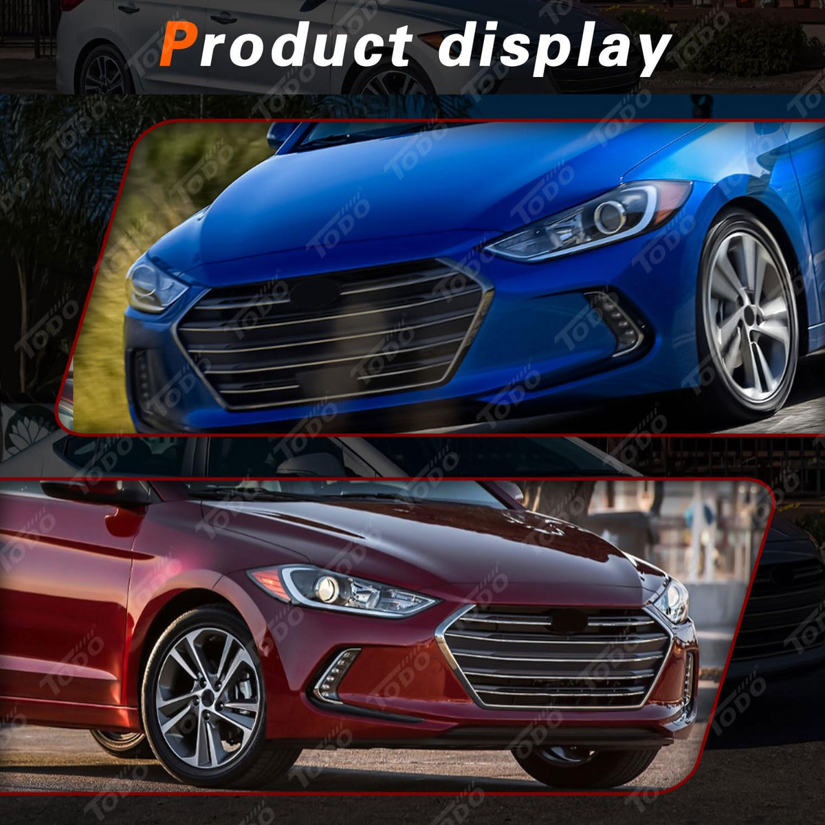 TODO installed on Hyundai Elantra at night demonstrating improved road visibility