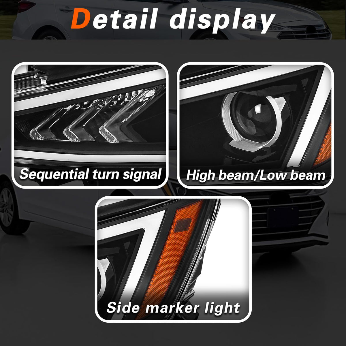 TODO reflective chrome bowl detail showing focused light projection benefit