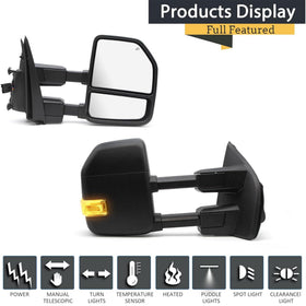 TOEMIRR close-up heated glass detail clearing fog for safer drives
