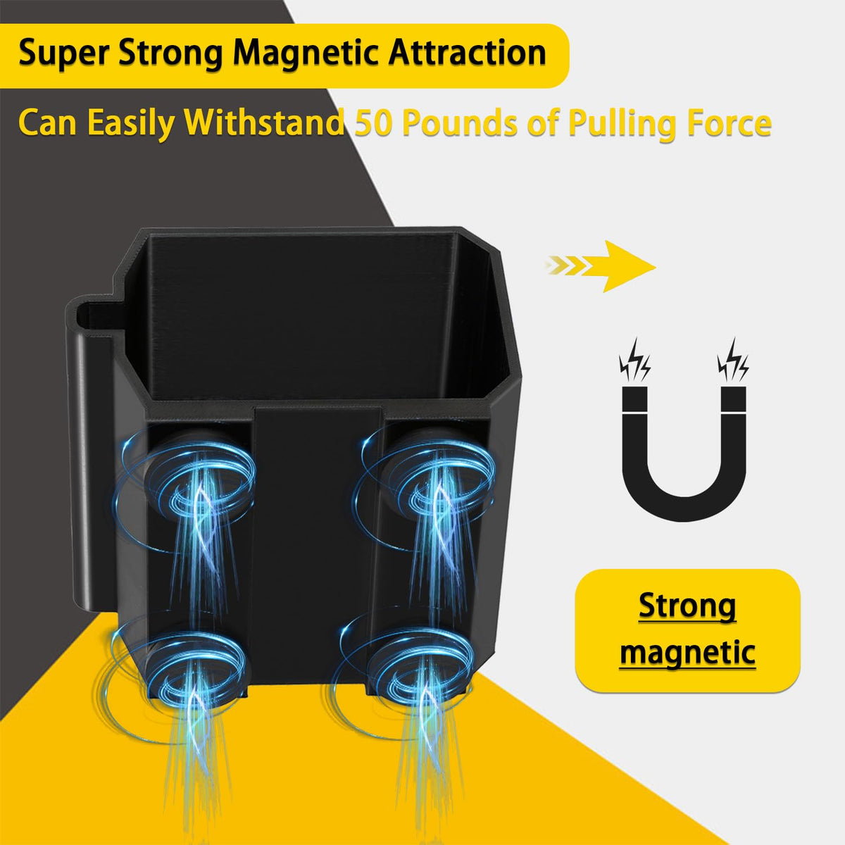 Tofcbye close-up of magnet and PETG texture highlighting durable weather resistance