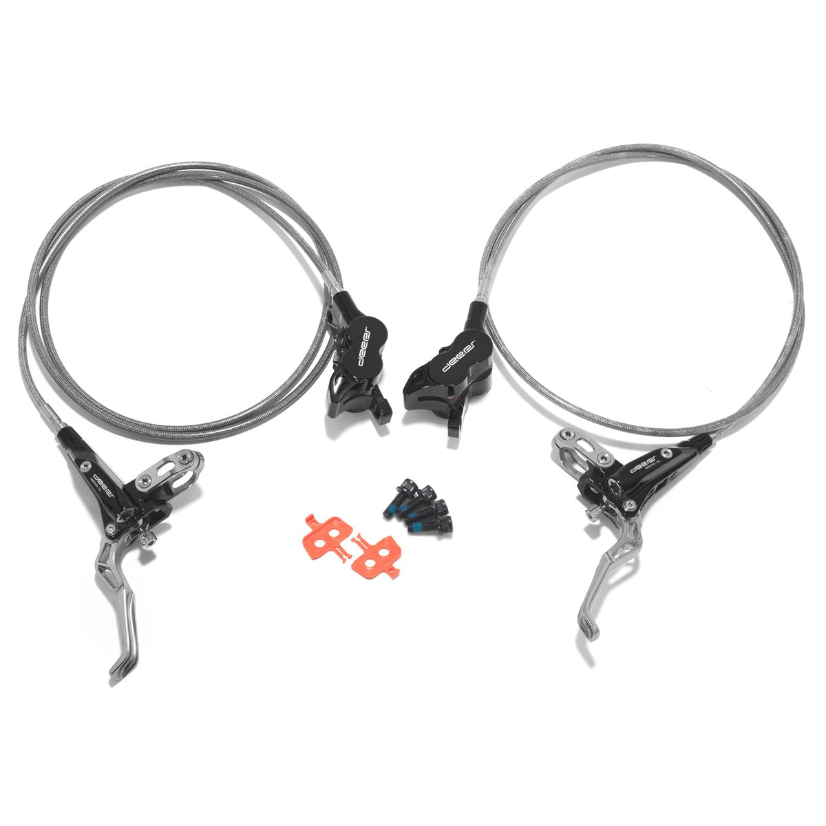 TOFR steel braided hose detail displaying abrasion resistance and firmer lever feel benefit
