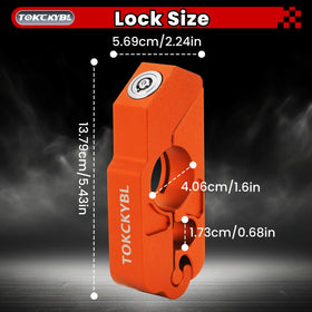 TOKCKYBL close-up of tamper-proof key cylinder for secure locking