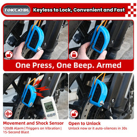 TOKCKYBL bright reminder cable attached to handlebar providing visual safety cue