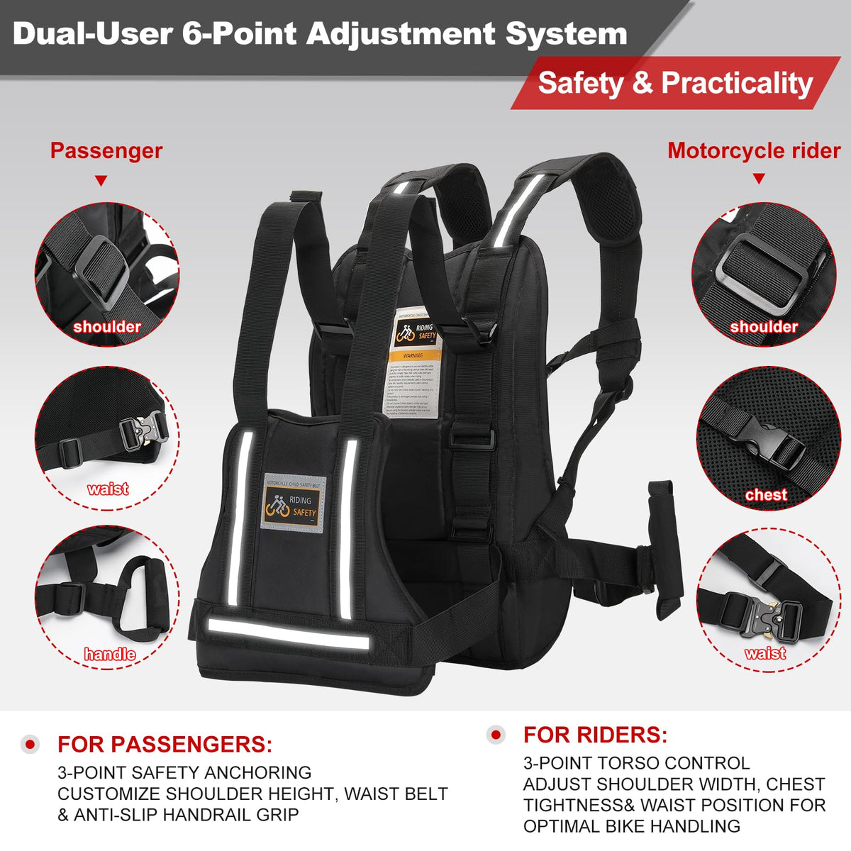 TOKCKYBL shoulder strap spacing detail reducing neck pressure