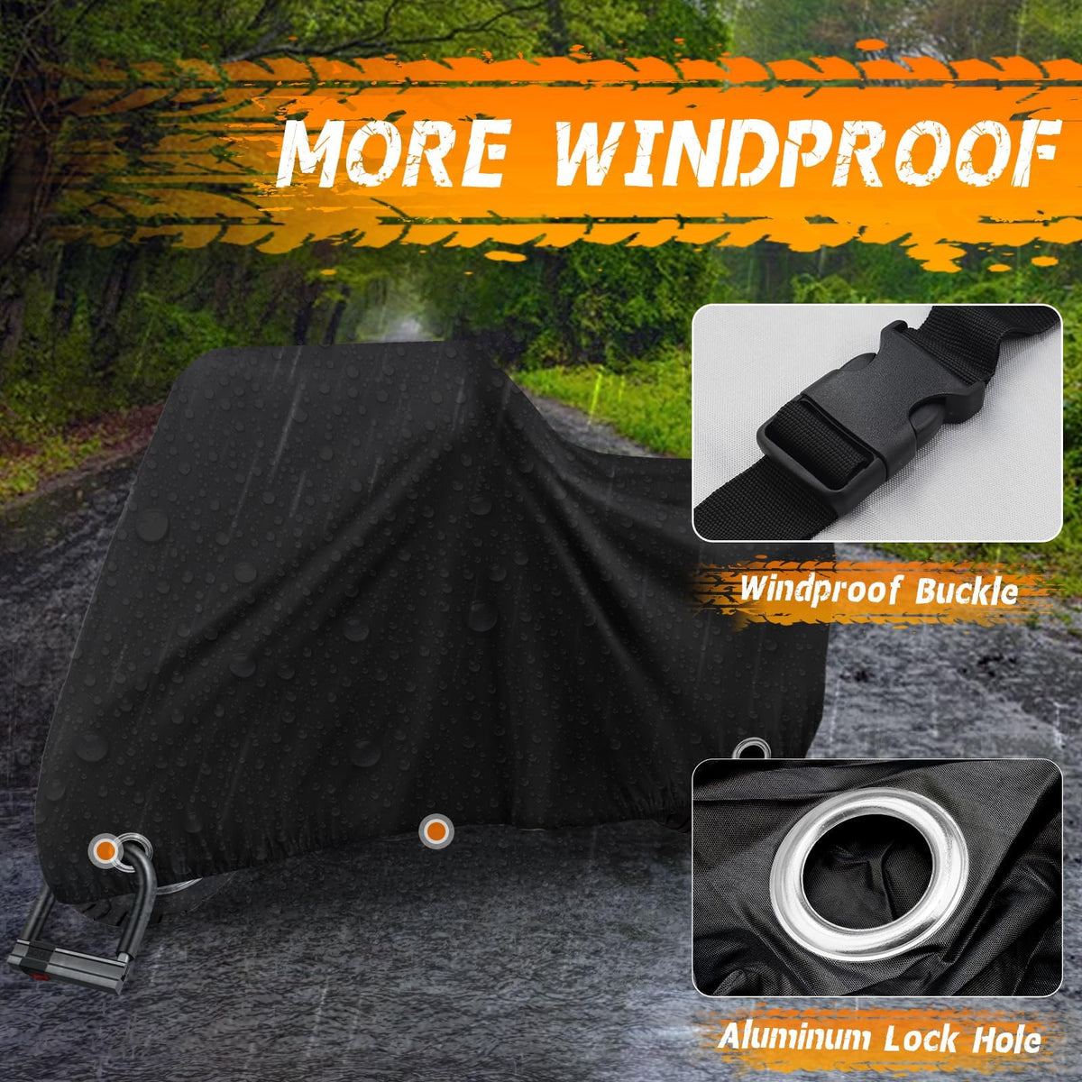 Tokept adjustable windproof buckle securing cover against gusts
