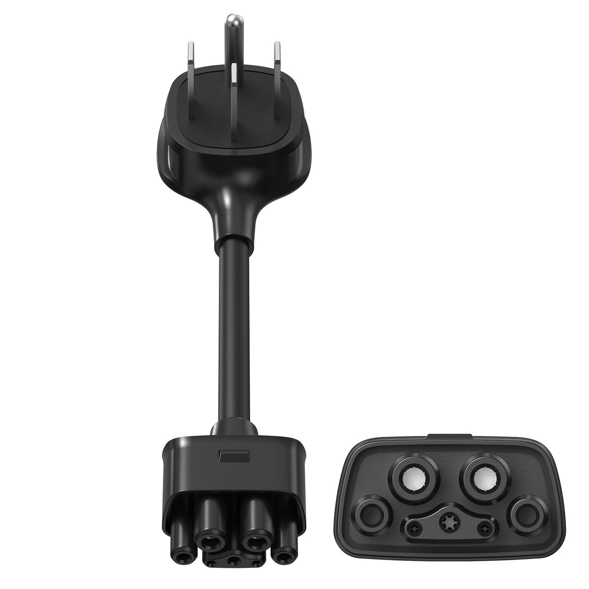 TOKREAL front view adapter showing connector and robust housing for secure charging