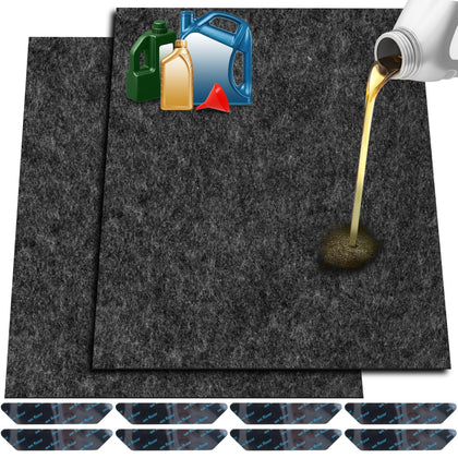 ToLanbbt front view of two mats showing size and packaging, protects floors