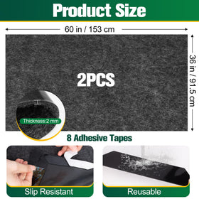 ToLanbbt mat with tools showing scale and full 60 x 36 inch coverage