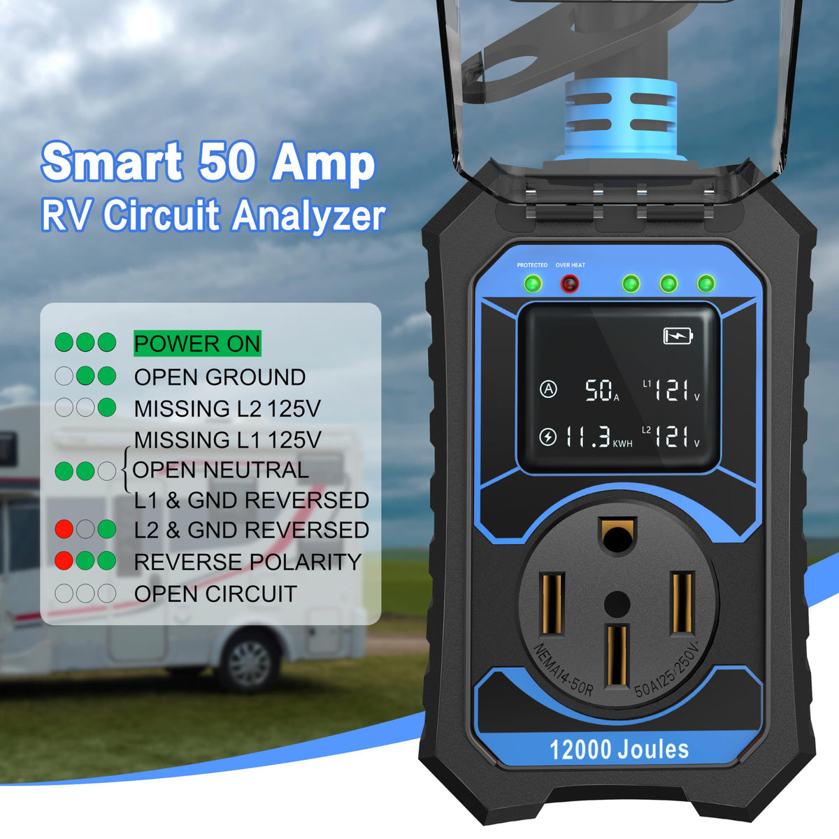 Toldear IP68 waterproof cover closed protecting electronics from weather