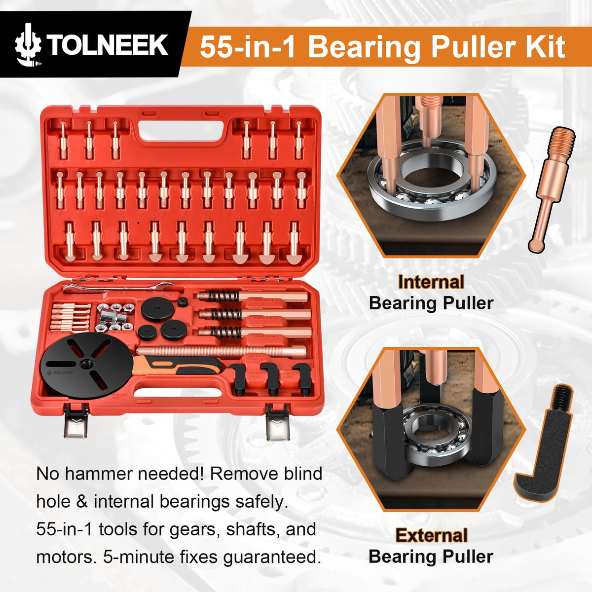 Tolneek close-up of precision adapters highlighting fit accuracy benefit