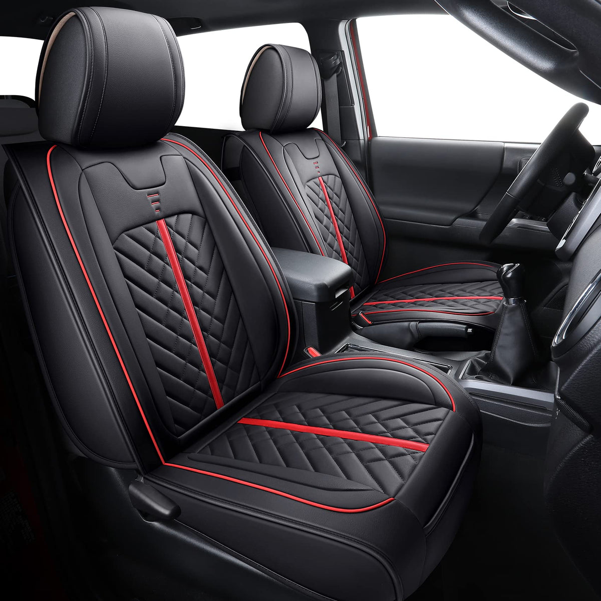 Tomatoman front view full set fitted to seats showing clean protection