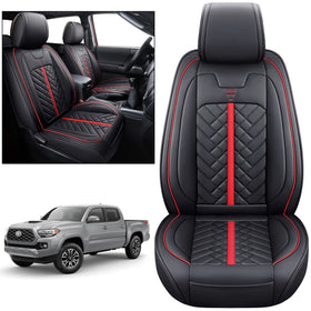 Tomatoman in a Tacoma interior lifestyle shot showing upgraded, protected cabin look