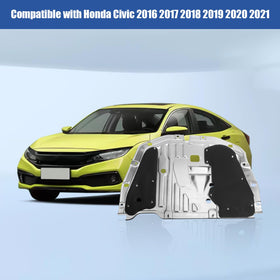 TomGoo installed under a Honda Civic demonstrating secure OEM-fit protection