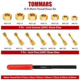 TOMMARS close-up die markings clearly visible for fast size identification
