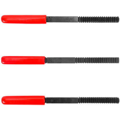 TOMMARS front view showing three thread files and sleeve, durable and portable