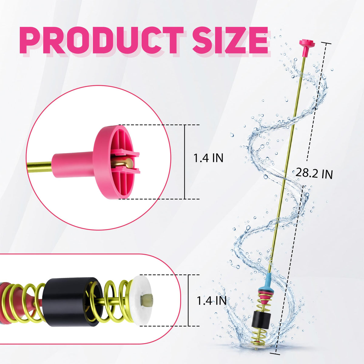 TOMOON suspension rod installed in washer demonstrating stability improvement