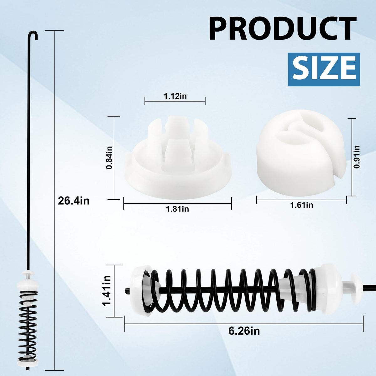 TOMOON close-up of stainless-steel rod spring for long-lasting durability