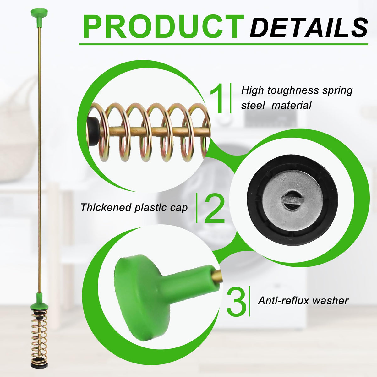TOMOON anti-corrosion coating detail on rod for rust protection