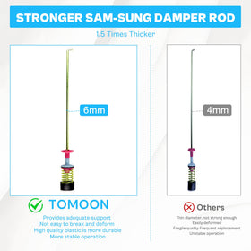 TOMOON rod beside ruler showing 26.1-inch scale for accurate fit