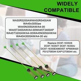 TOMOON suspension rods installed in Samsung washer reducing vibration