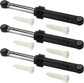 TOMOON front view of shock absorber kit showing three shocks and mounting pins for quick replacement