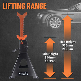 TONDA side profile highlighting extra-tall lift and heavy-duty steel construction benefit