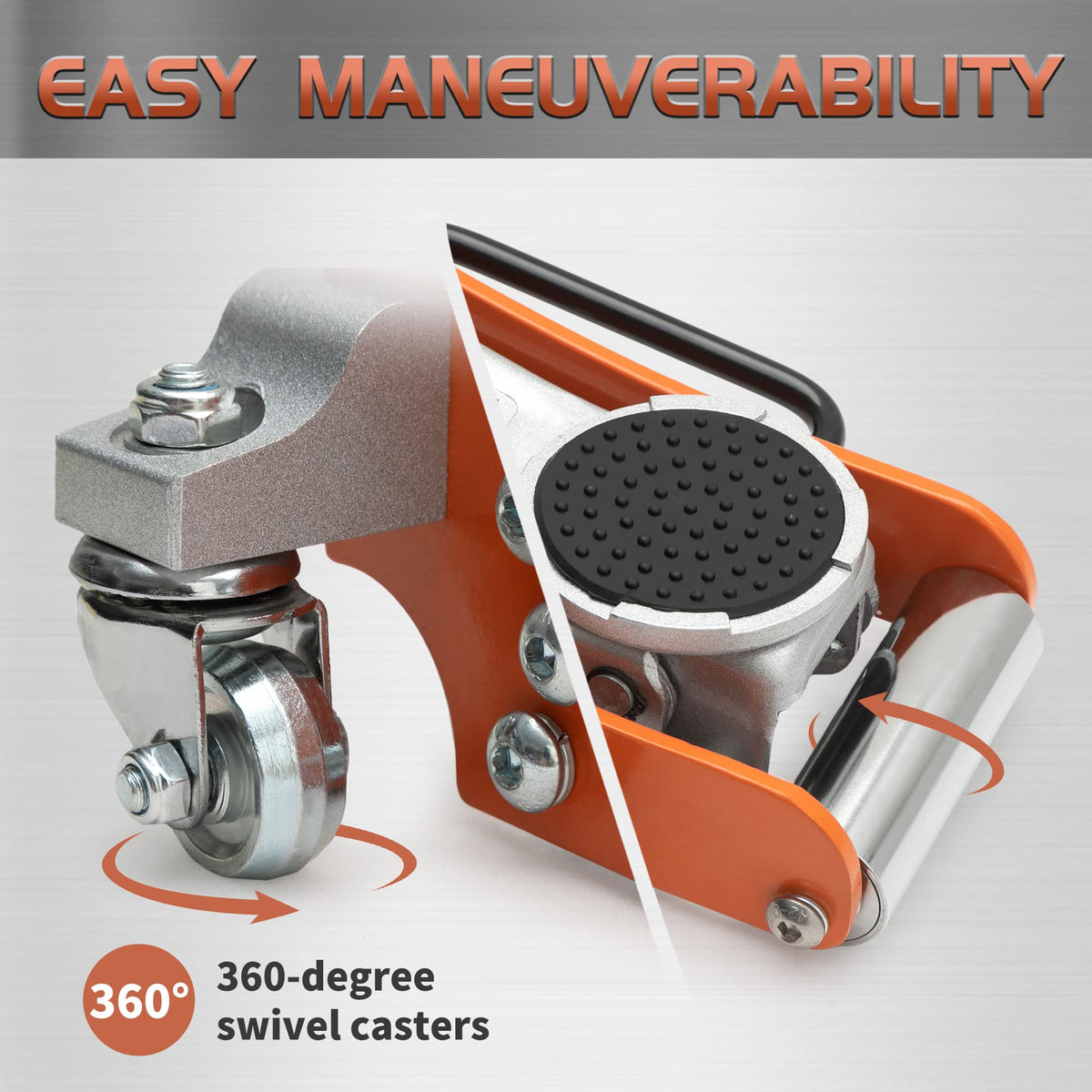 TONDA side-mounted handle being carried for easy transport