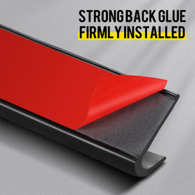 Tondiamo adhesive backing peeling to show strong stick and easy installation