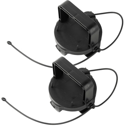 TonGass cap front view on RV outlet showing secure seal benefit