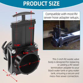TonGass handle and included screws close-up illustrating easy operation benefit