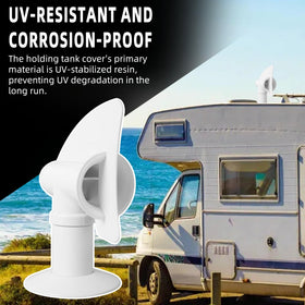 TonGass vent cover next to hand showing compact size and easy handling