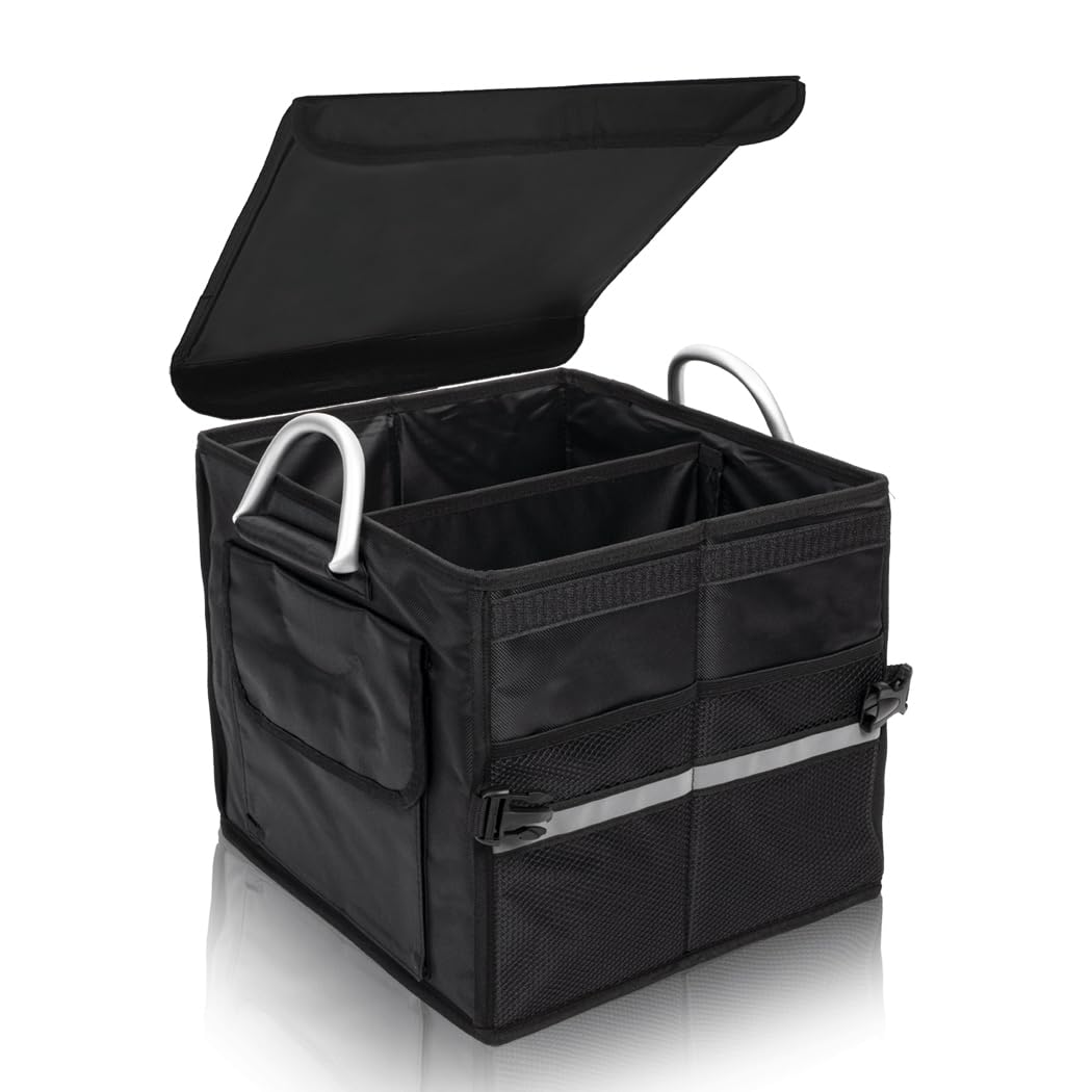 Tongketec front view with lid showing secure storage and organized trunk