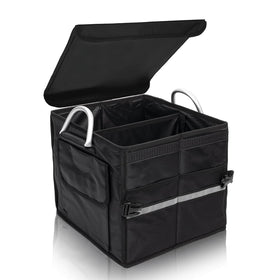 Tongketec front view with lid showing secure storage and organized trunk
