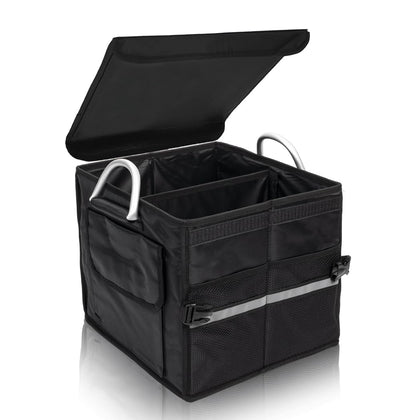 Tongketec front view with lid showing secure storage and organized trunk