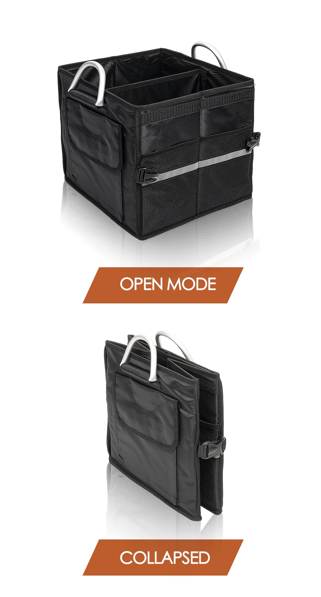 Tongketec open top showing two compartments for sorted cargo and convenience