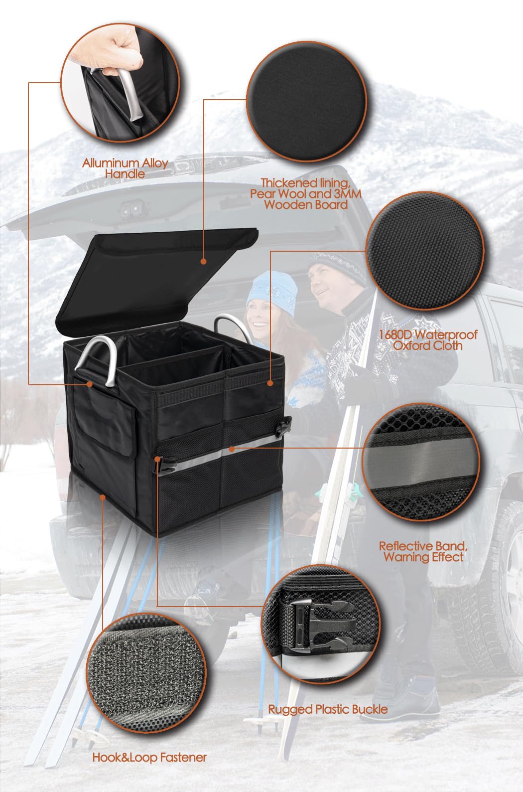 Tongketec waterproof 1680D Oxford fabric texture for spill protection