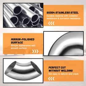Tongze interior curve detail of mandrel bend showing consistent diameter for improved flow