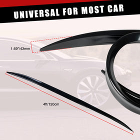 Tongze spoiler installed on trunk showing improved rear styling benefit