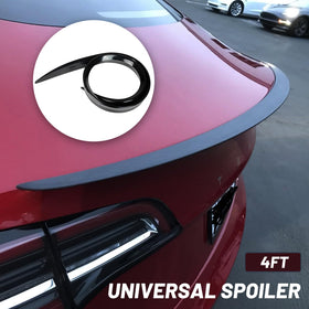 Tongze spoiler lifestyle shot on moving car showing visual upgrade benefit