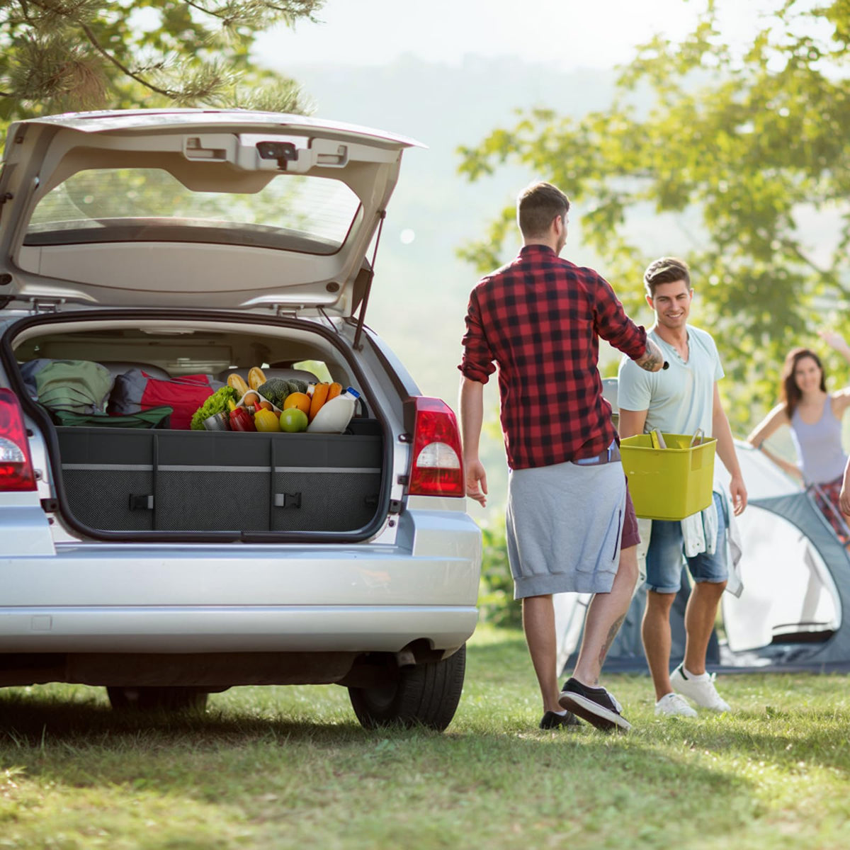 Tonmifr trunk staged for a roadtrip illustrating organized travel convenience