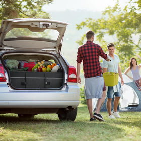 Tonmifr trunk staged for a roadtrip illustrating organized travel convenience
