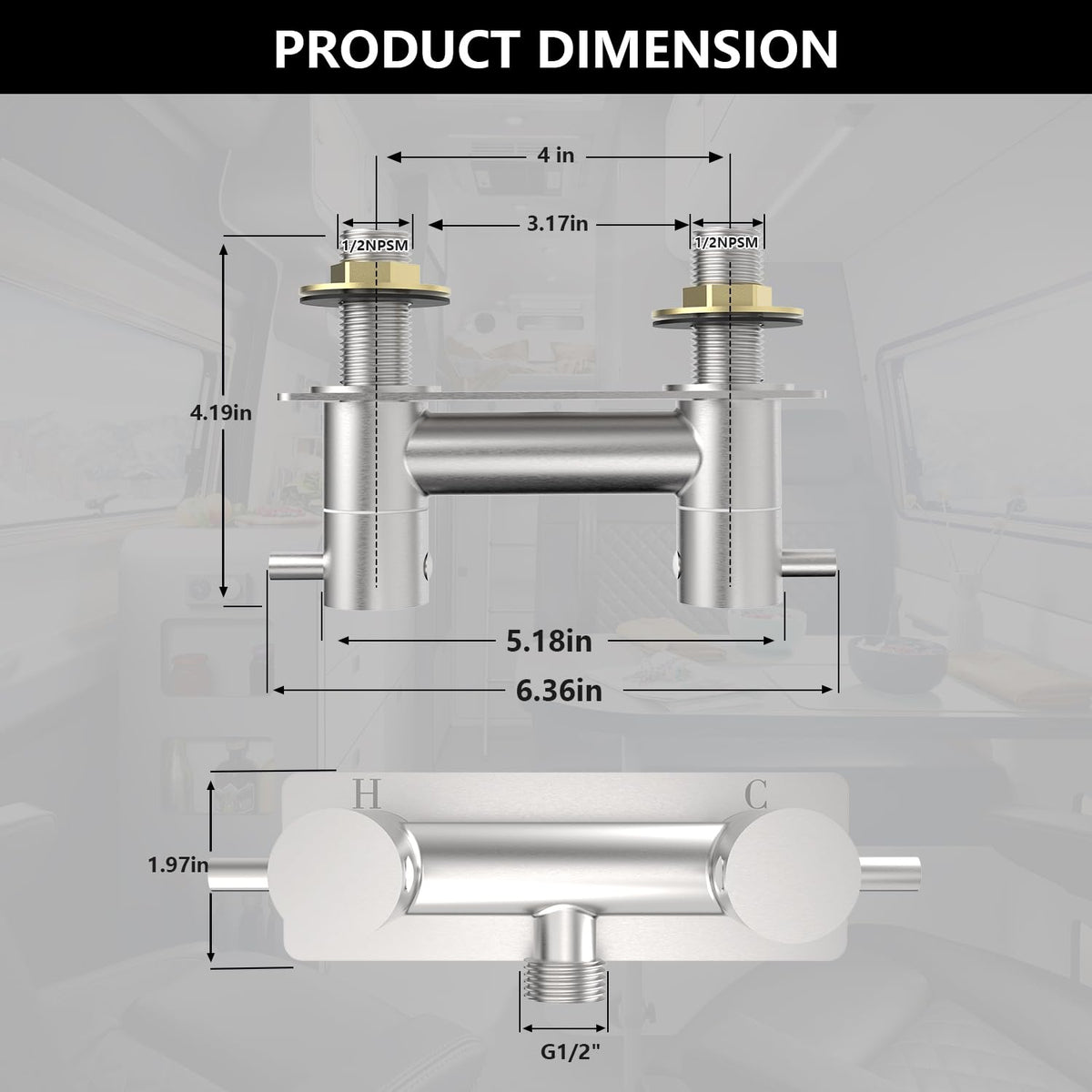 TONNY dual-lever handles in use offering precise temperature and flow control