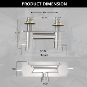 TONNY dual-lever handles in use offering precise temperature and flow control