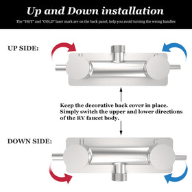 TONNY installed in an RV shower illustrating clean look and practical use