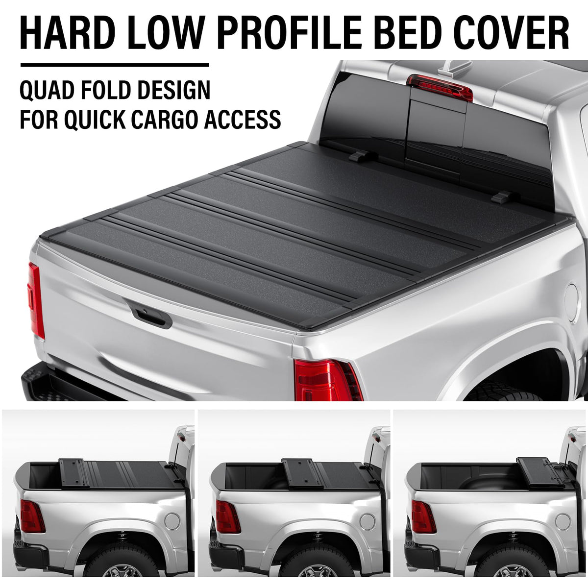 Tono King cover folded two panels and secured with straps for safe driving