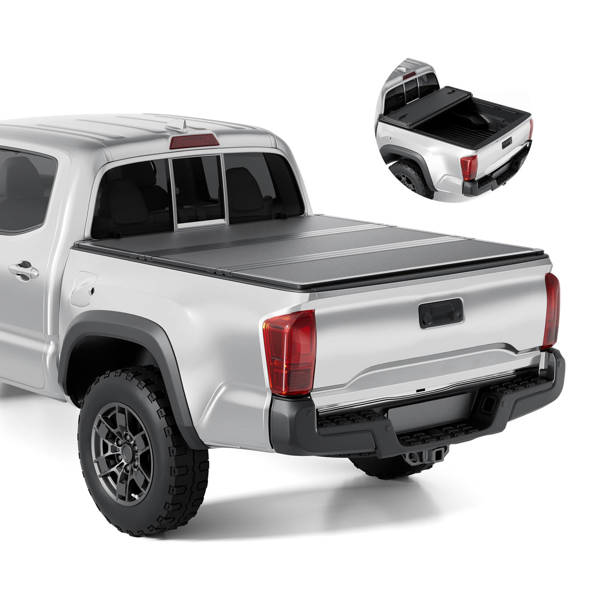 Tono King front view installed on Tacoma showing secure bed protection