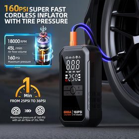 TONTONJIA air compressor hose and four nozzles for fast tire inflation