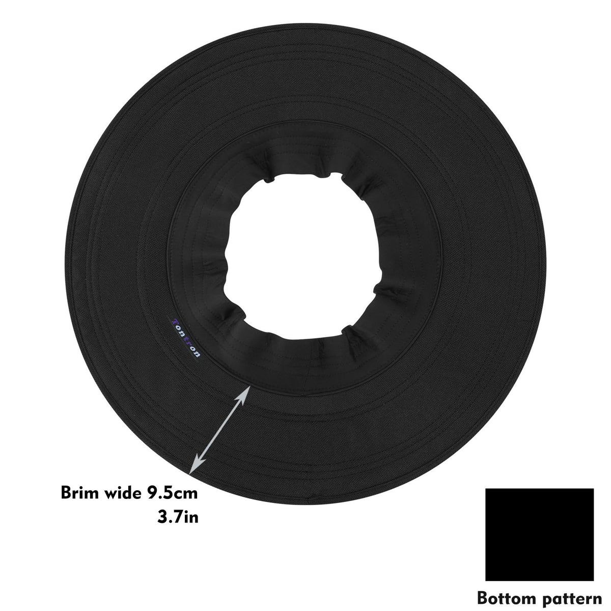 Tontron packaged contents with Velcro strips showing easy installation benefit