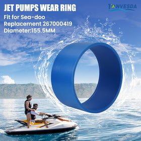 Tonvesda close-up of smooth wear ring surface for reduced friction benefit